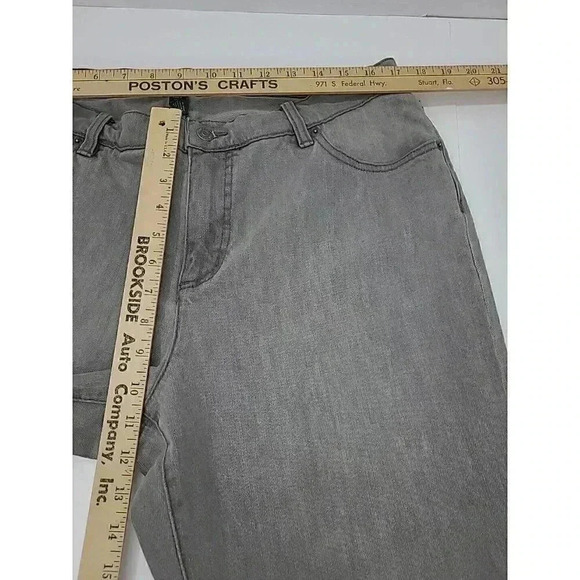 LRL Lauren Jeans Ralph Lauren Women' s Size 16W Grey Wide Leg Jeans - Picture 3 of 5